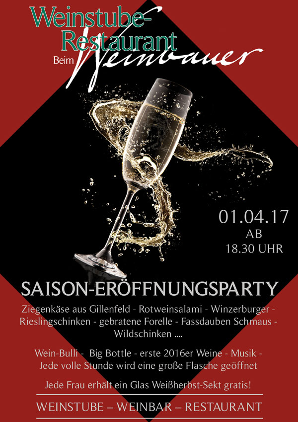 Saison-Eröffnungsparty im Weinbauer